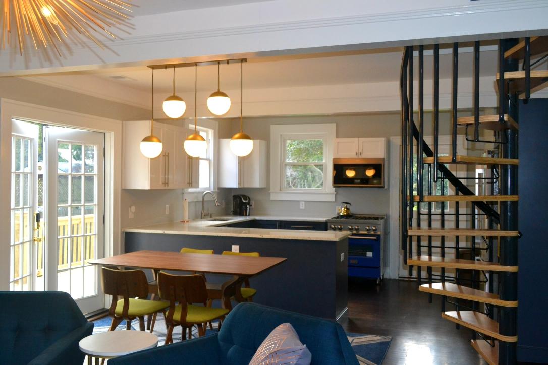 living, dining & kitchen